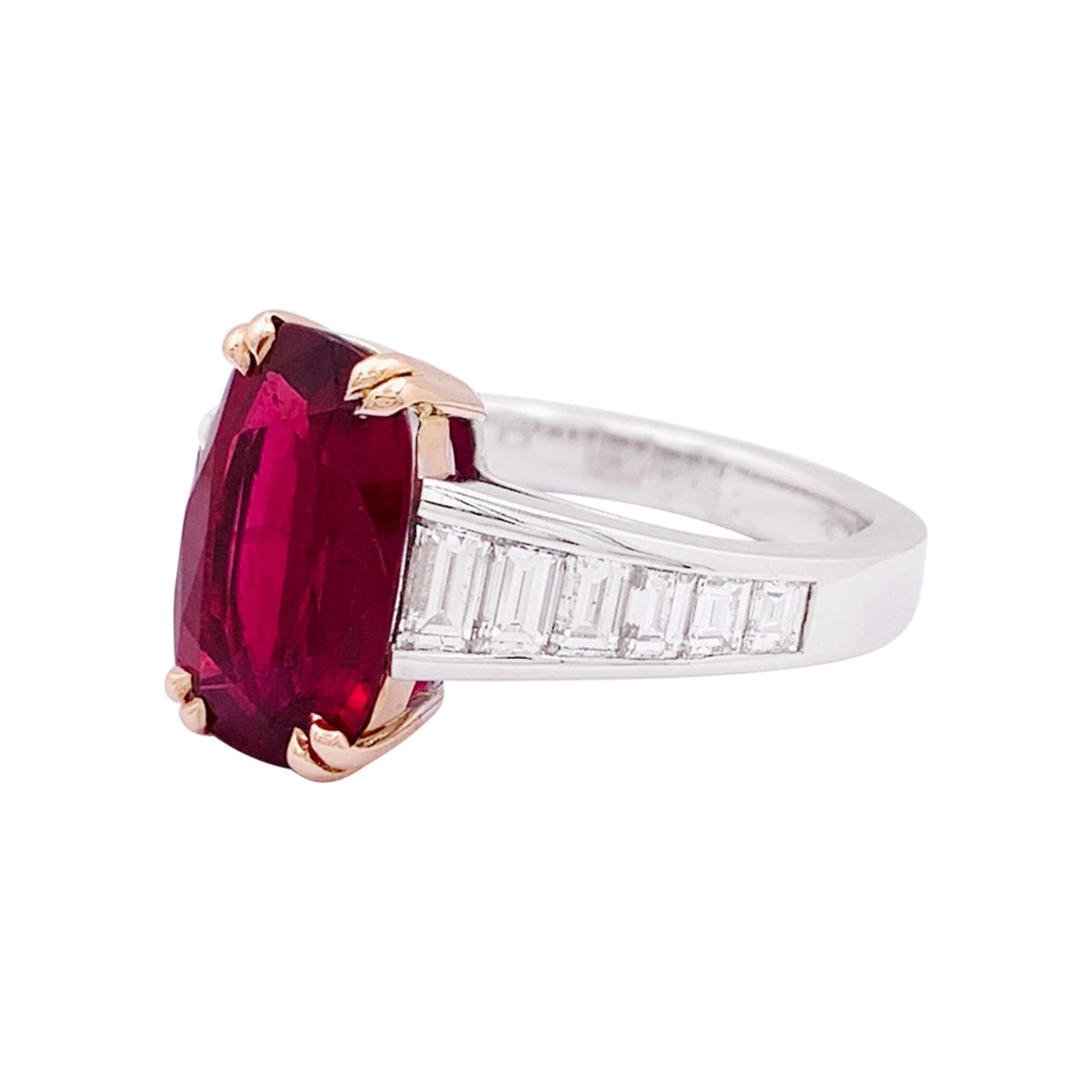 Bague Manalys, en or diamants et rubis.