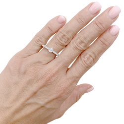 Bague Chaumet "Triomphe de Chaumet", platine, diamants.