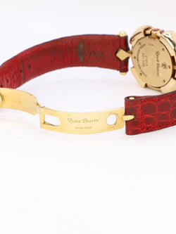 RENE BOIVIN Montre Chrysalide or jaune rubis saphirs diamants - Castafiore