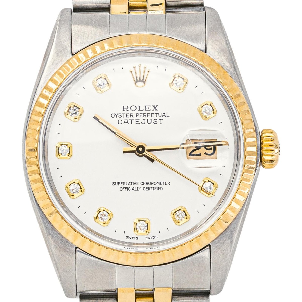 Rolex Montre Datejust Or jaune Diamant - Castafiore