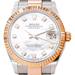 Rolex Montre Datejust Or rose Nacre - Castafiore