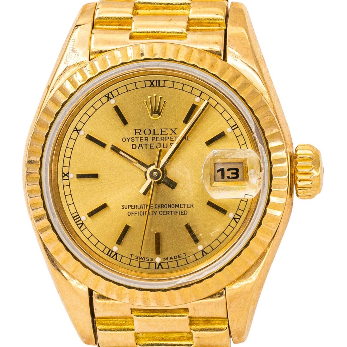 Rolex Montre Lady Datejust Or jaune - Castafiore