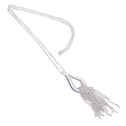 Sautoir Hermès "Licol" argent. - Castafiore