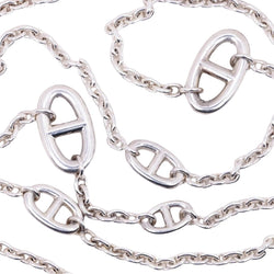 Sautoir Hermès vintage chaîne d’ancre, modèle farandole en argent - Castafiore