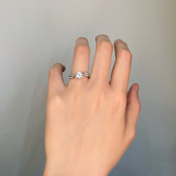Solitaire accompagné - 0,82 carat - Castafiore