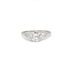 Solitaire accompagné - 1,07 carats - Castafiore