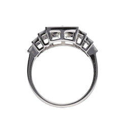Solitaire diamant de 1,00 Cts H - Pur en or gris 18k . (HRD). Taille 52 - Castafiore