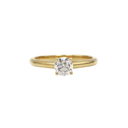 Solitaire en or jaune et diamant - Castafiore