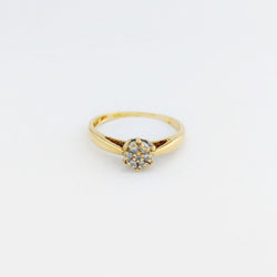 Solitaire en Or Jaune et Diamants - Castafiore
