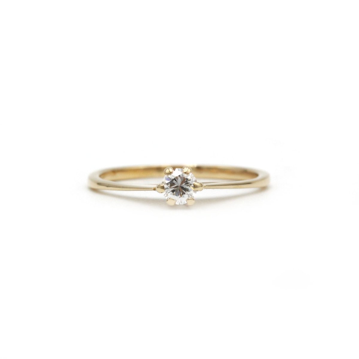 Solitaire - Or jaune et diamant - Castafiore
