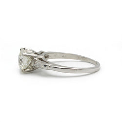 Solitaire - Platine et diamants - Castafiore