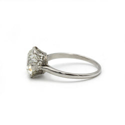 Solitaire - Platine et diamants - Castafiore