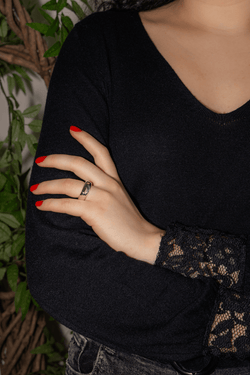 Tiffany & Co Bague Carrée Argent - Castafiore