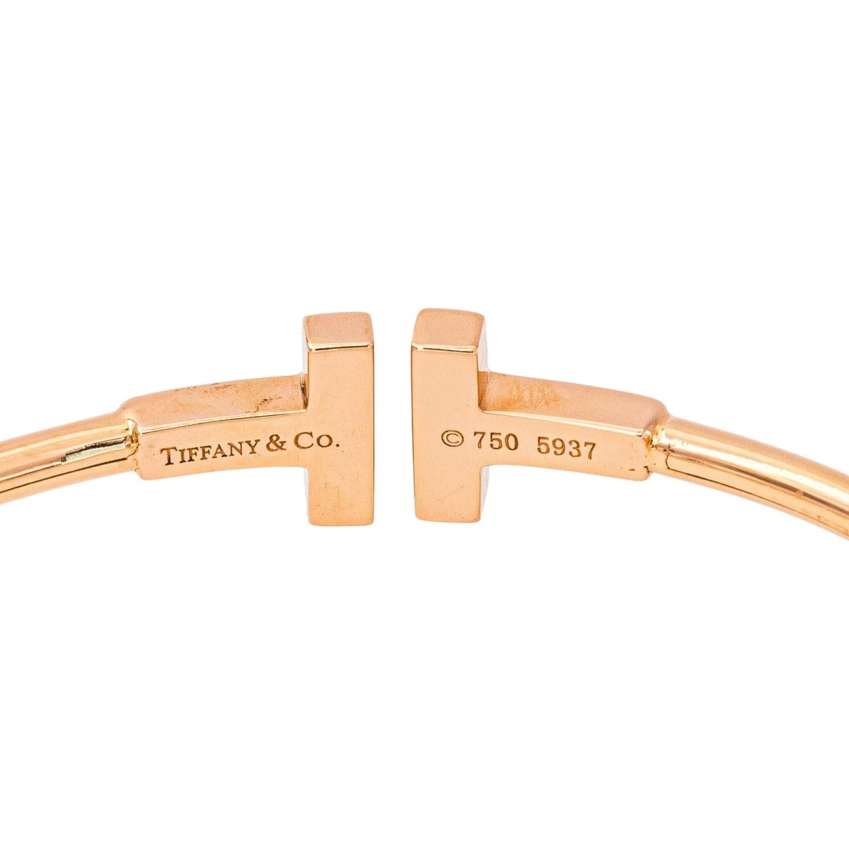 Tiffany & Co Bracelet Tiffany T Or rose Diamant - Castafiore