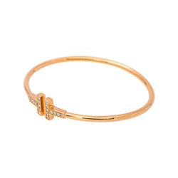 Tiffany & Co Bracelet Tiffany T Or rose Diamant - Castafiore