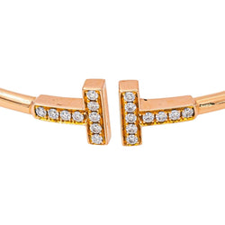 Tiffany & Co Bracelet Tiffany T Or rose Diamant - Castafiore