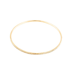 Trois bracelets Joncs en or blanc, or jaune, or rose et diamants - Castafiore