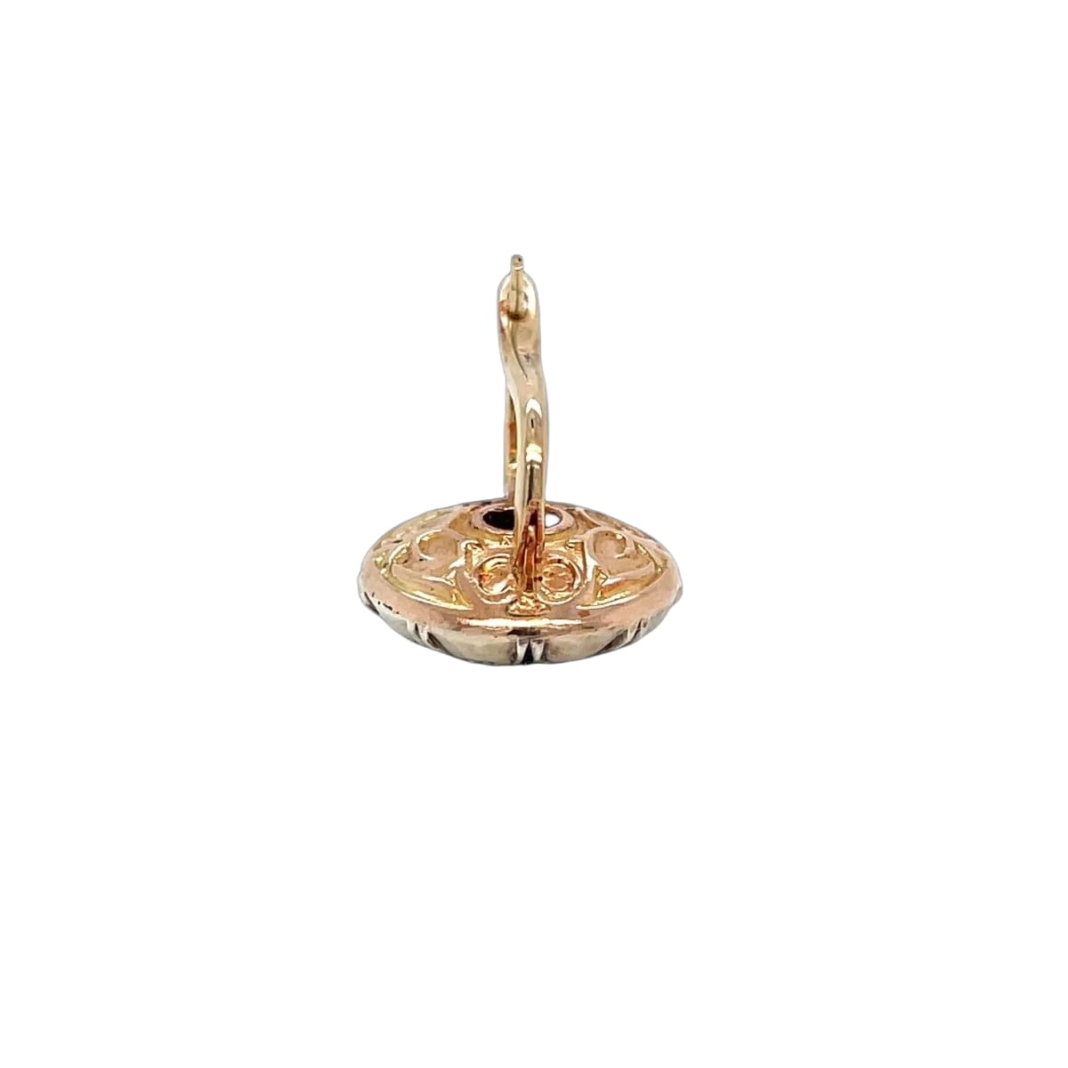 Victorian Diamond Gold and Silver Ring and Earrings Set - Castafiore