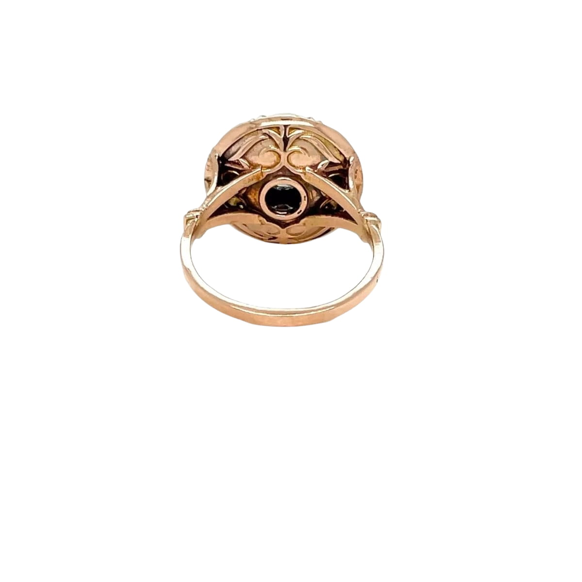 Victorian Diamond Gold and Silver Ring and Earrings Set - Castafiore