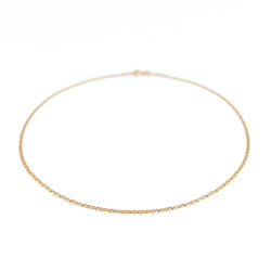Collier Chaîne maille marine en or jaune