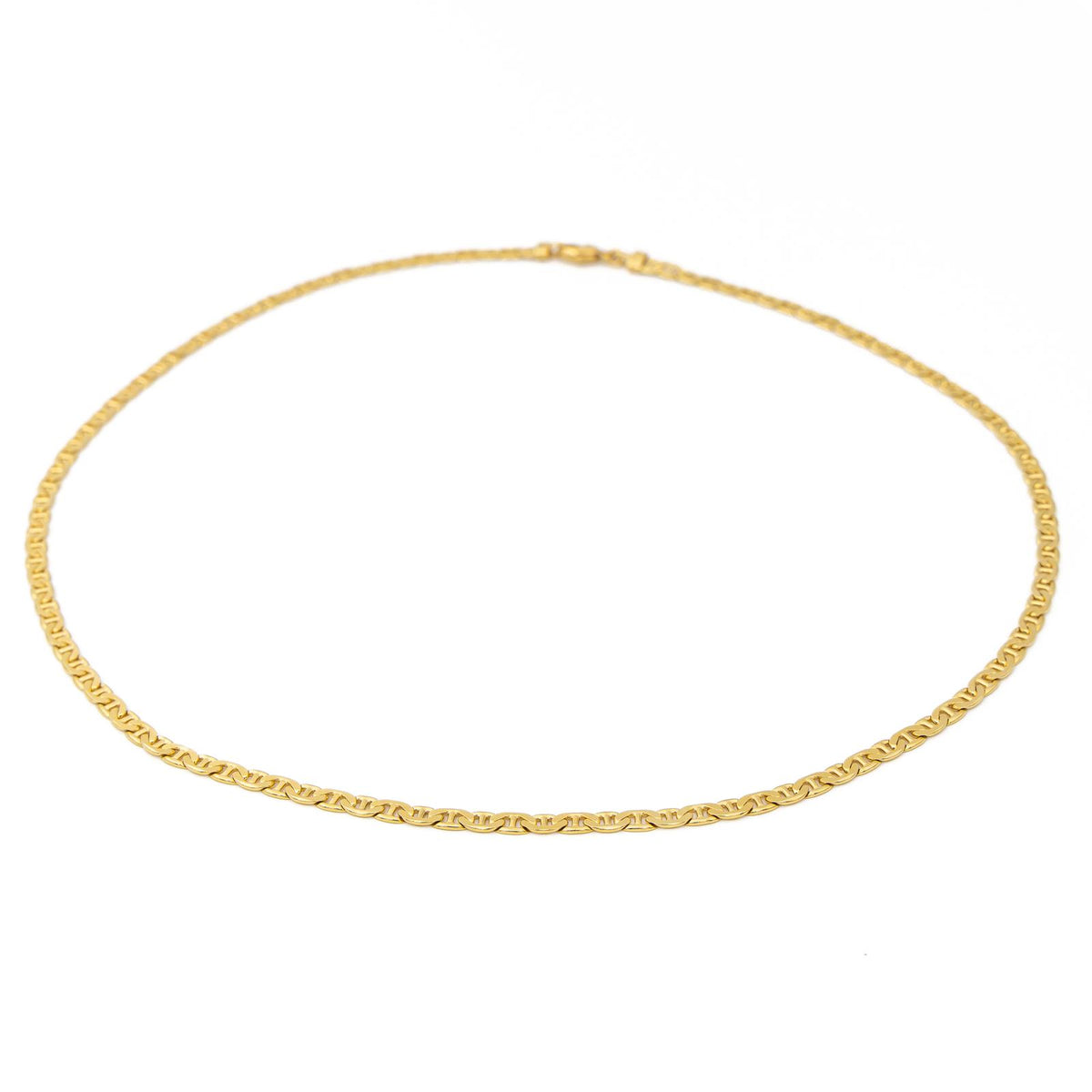 Collier Chaîne maille marine en or jaune