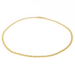 Collier Chaîne maille marine en or jaune