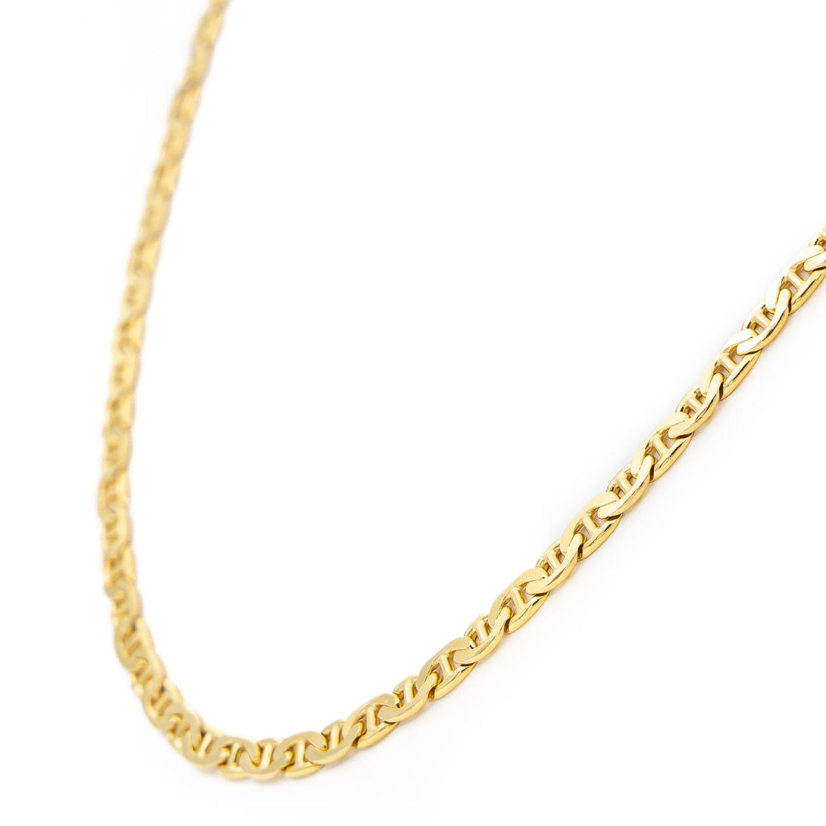 Collier Chaîne maille marine en or jaune