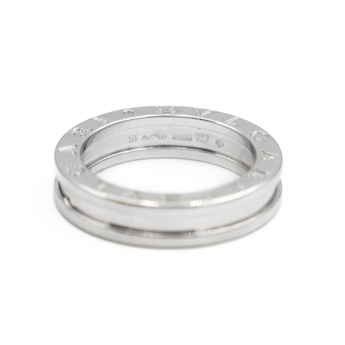 Bague Bandeau BULGARI "B.Zero1" en or blanc