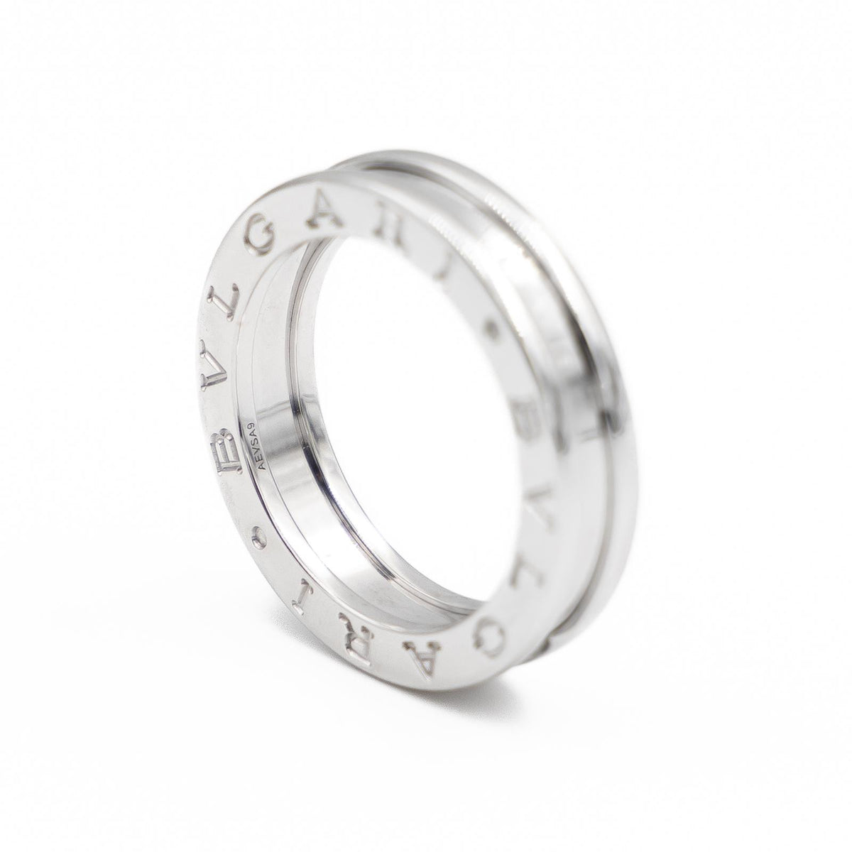 Bague Bandeau BULGARI "B.Zero1" en or blanc