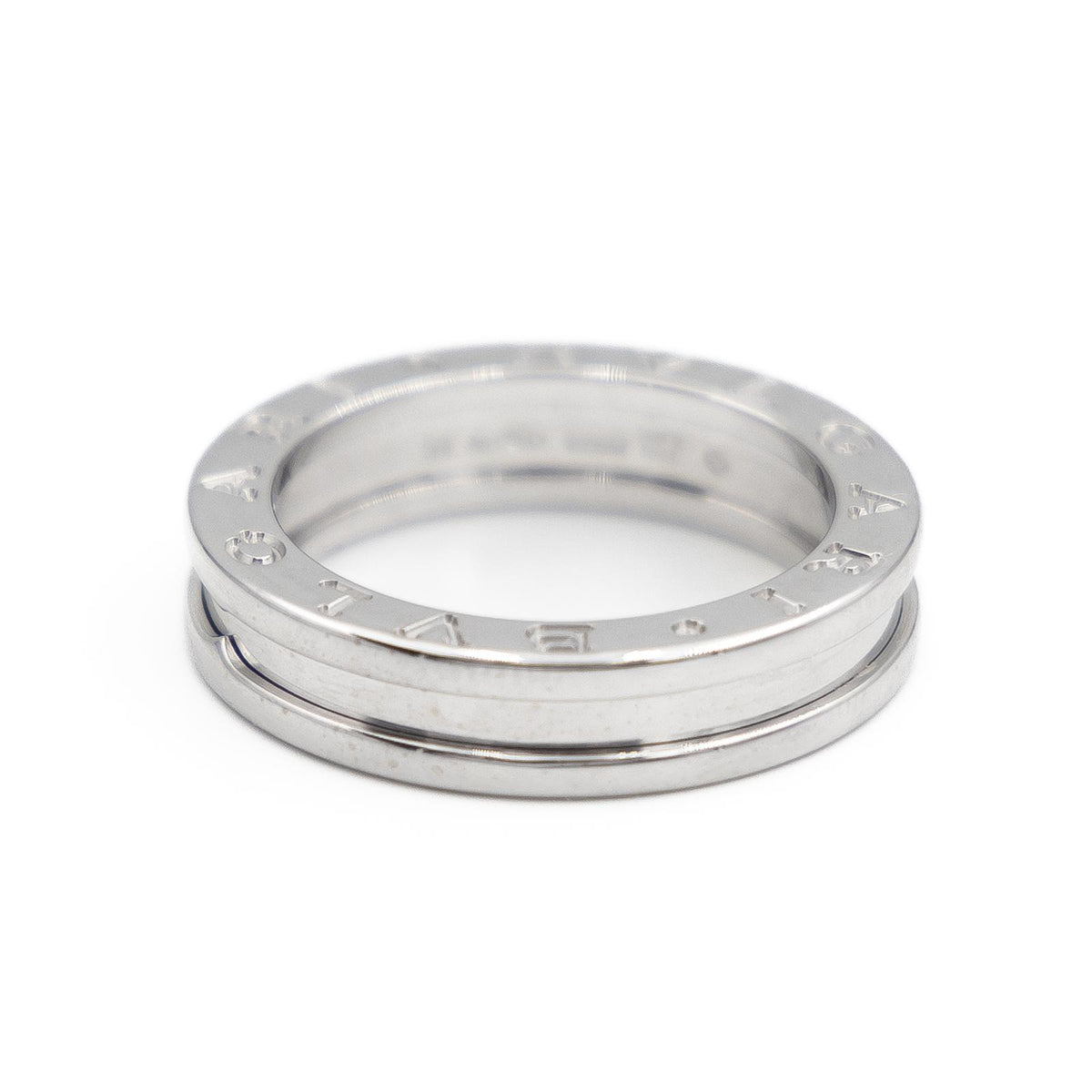 Bague Bandeau BULGARI "B.Zero1" en or blanc