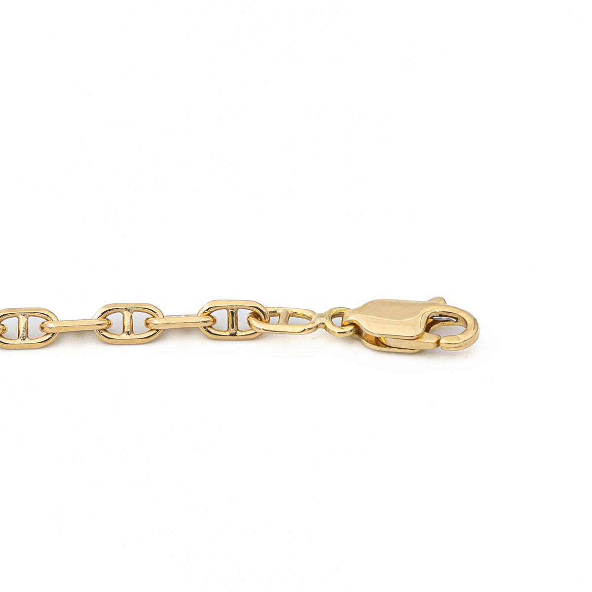 Collier Chaîne maille marine en or jaune