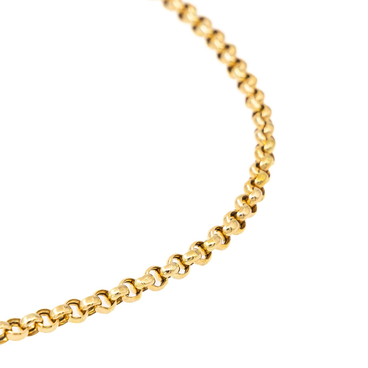 Collier Chaîne maille jaseron en or jaune