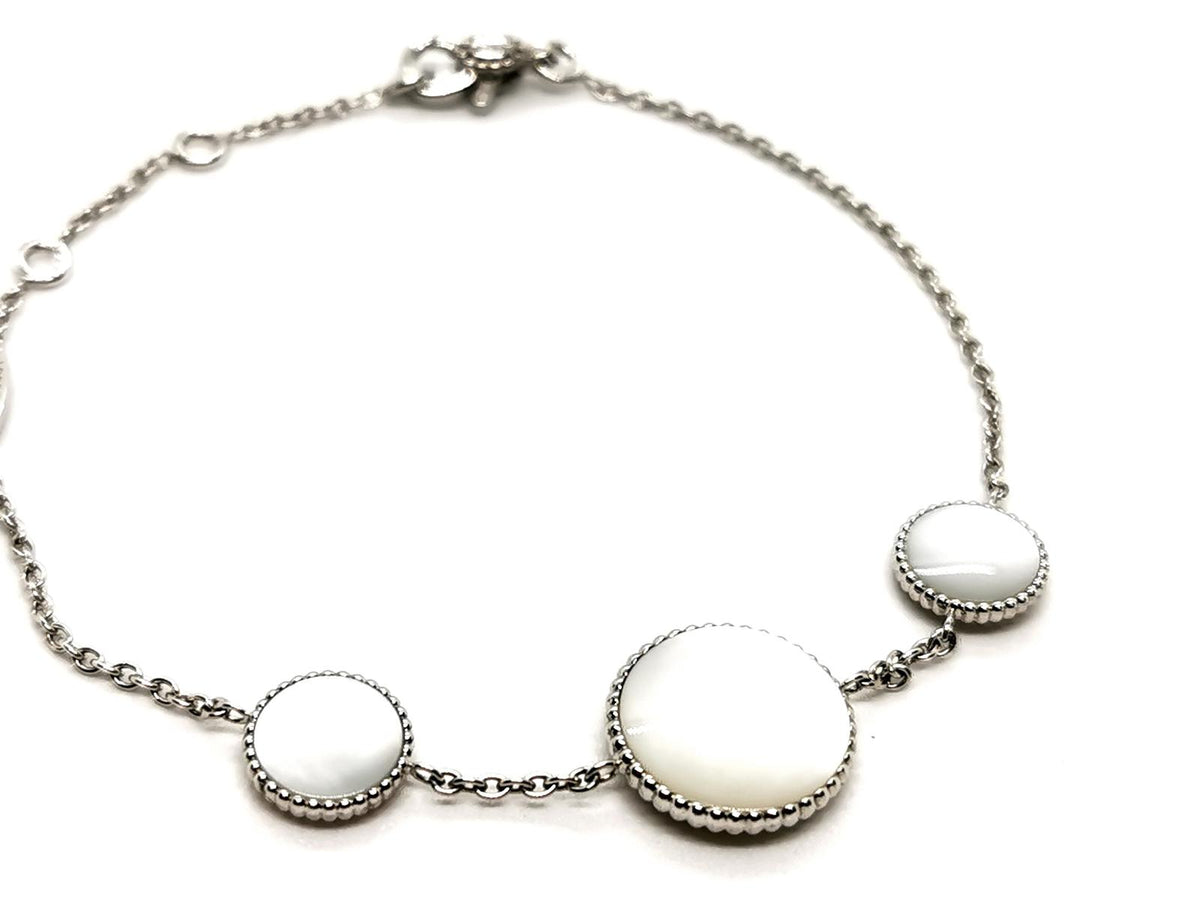 Bracelet DIOR "Rose des vents", or blanc, nacre et diamant