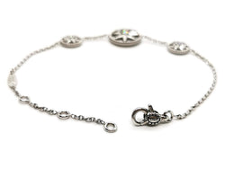 Bracelet DIOR "Rose des vents", or blanc, nacre et diamant
