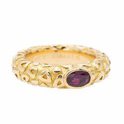 Chaumet Bague Jonc  Or jaune Rubis