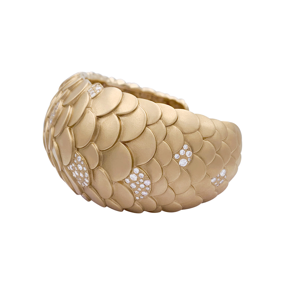 Bracelet Pomellato, "Sirène", or rose, diamants
