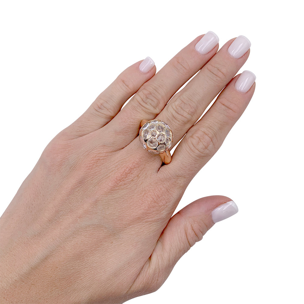 Bague Pomellato, "Harem", or et cristal de roche