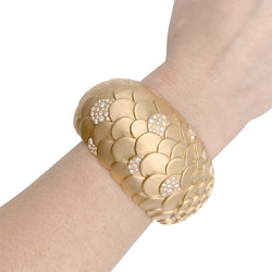 Bracelet Pomellato, "Sirène", or rose, diamants