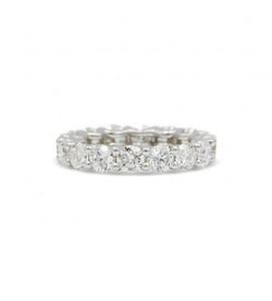 Alliance Américaine en or blanc et diamants - Castafiore