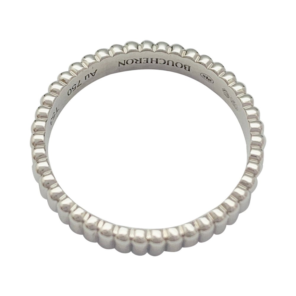 Alliance Boucheron "Grosgrain" en or blanc - Castafiore