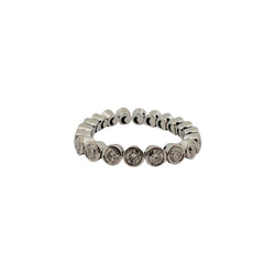 Alliance DE BEERS américaine en or blanc et diamants - Castafiore