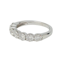 Alliance demi-tour or blanc, diamants - Castafiore