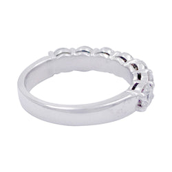 Alliance demi-tour or blanc, diamants - Castafiore