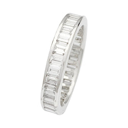 Alliance diamants baguette platine - Castafiore