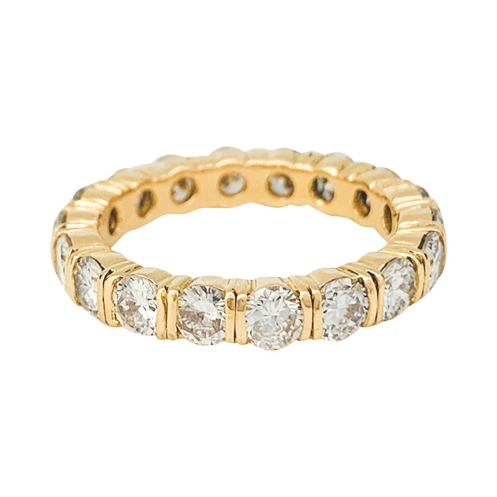 Alliance or jaune, diamants - Castafiore