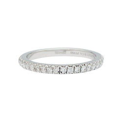 Alliance TIFFANY & CO. ,"Eternité demi-cercle", platine et diamants - Castafiore