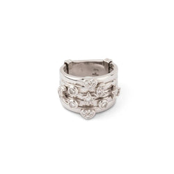 Bague ADLER "Sérail" 5 anneaux en or blanc - Castafiore