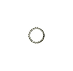 Bague Alliance américaine en or blanc et diamants - Castafiore