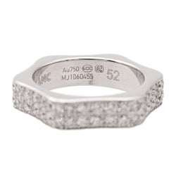Bague Alliance américaine MONTBLANC "4810" en or blanc et diamants - Castafiore