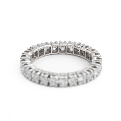 Bague Alliance américaine Or blanc Diamant - Castafiore